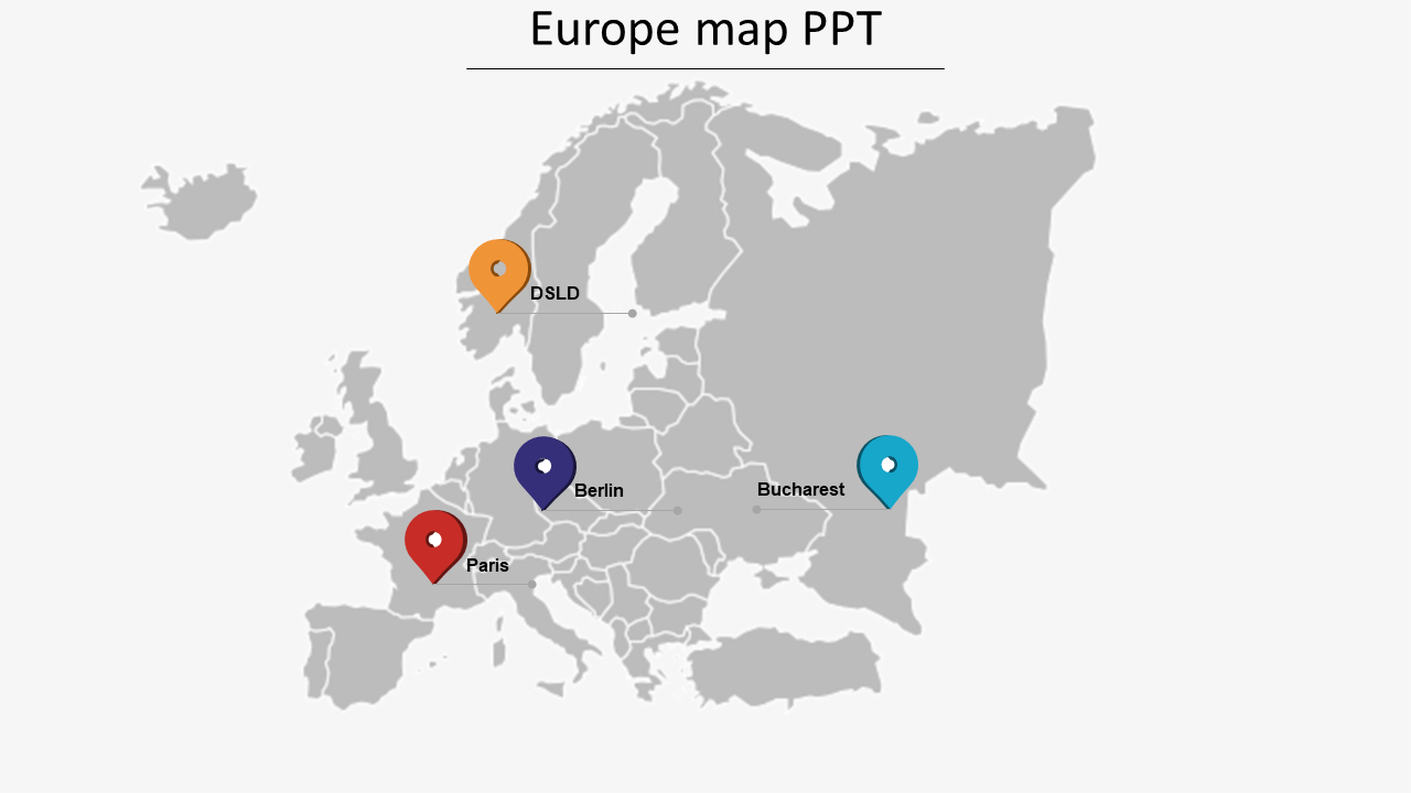 europe map ppt